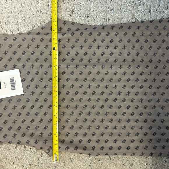 De Rococo M NWT completely sheer maxi Tan Sleeveless Dress - Picture 14 of 15